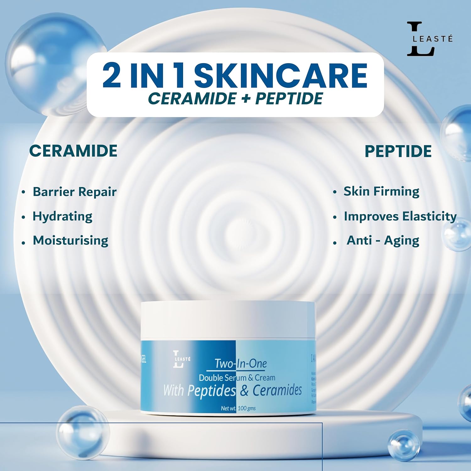 Ceramide Cream + Peptide Serum Gel