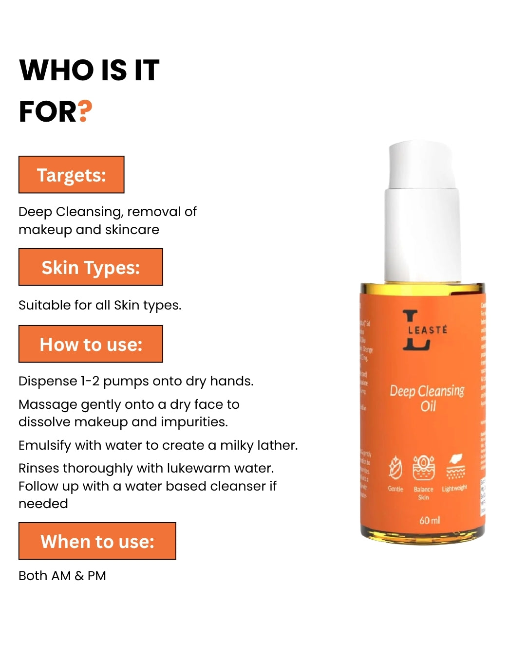 Leaste Deep Cleansing Oil